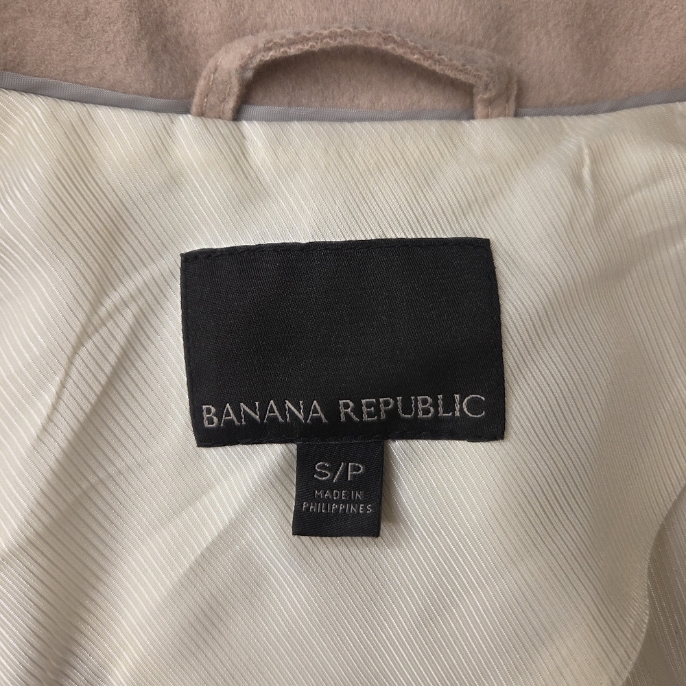 Banana Republic Italian Wool Wrap Coat | Nova Fides Fabric | Blush Pink - Picture 3 of 5